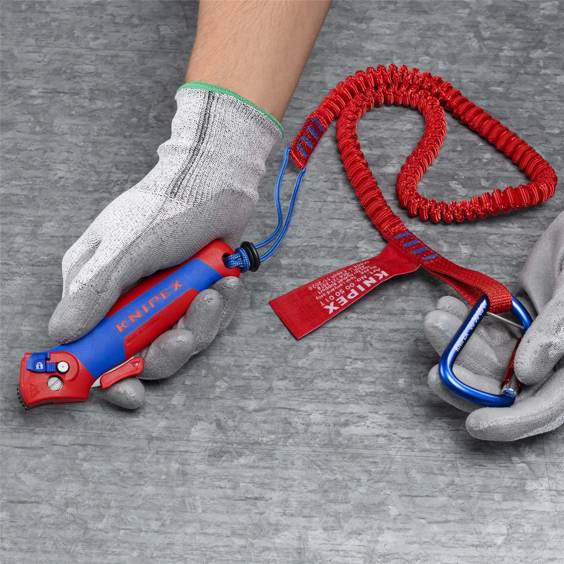 KNIPEX Stripping Knife with Guide Shoe 145mm Ratchet Function 16 50 145 SB