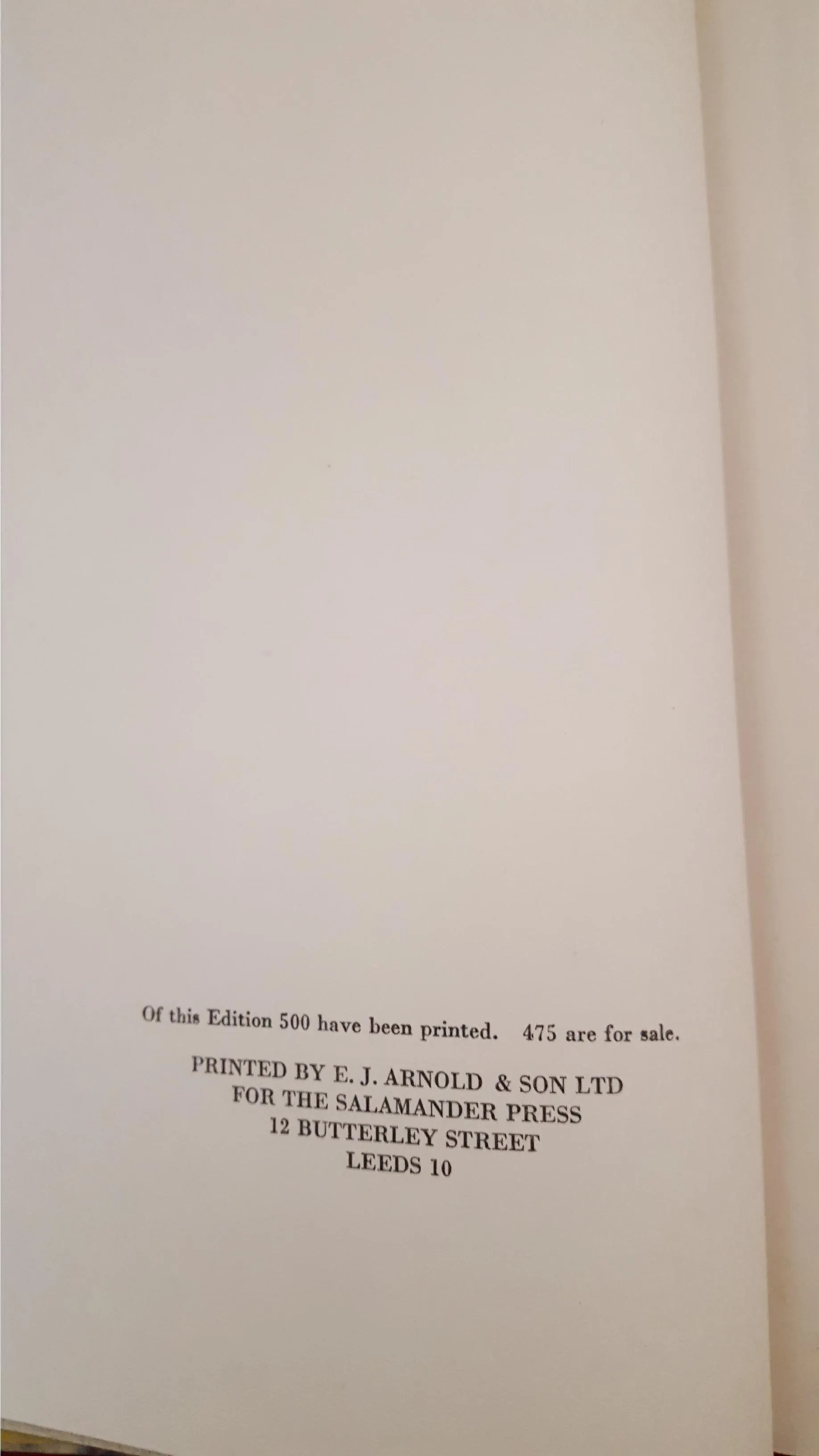 L A G Strong - The Doll, Salamander Press, 1946, Limited
