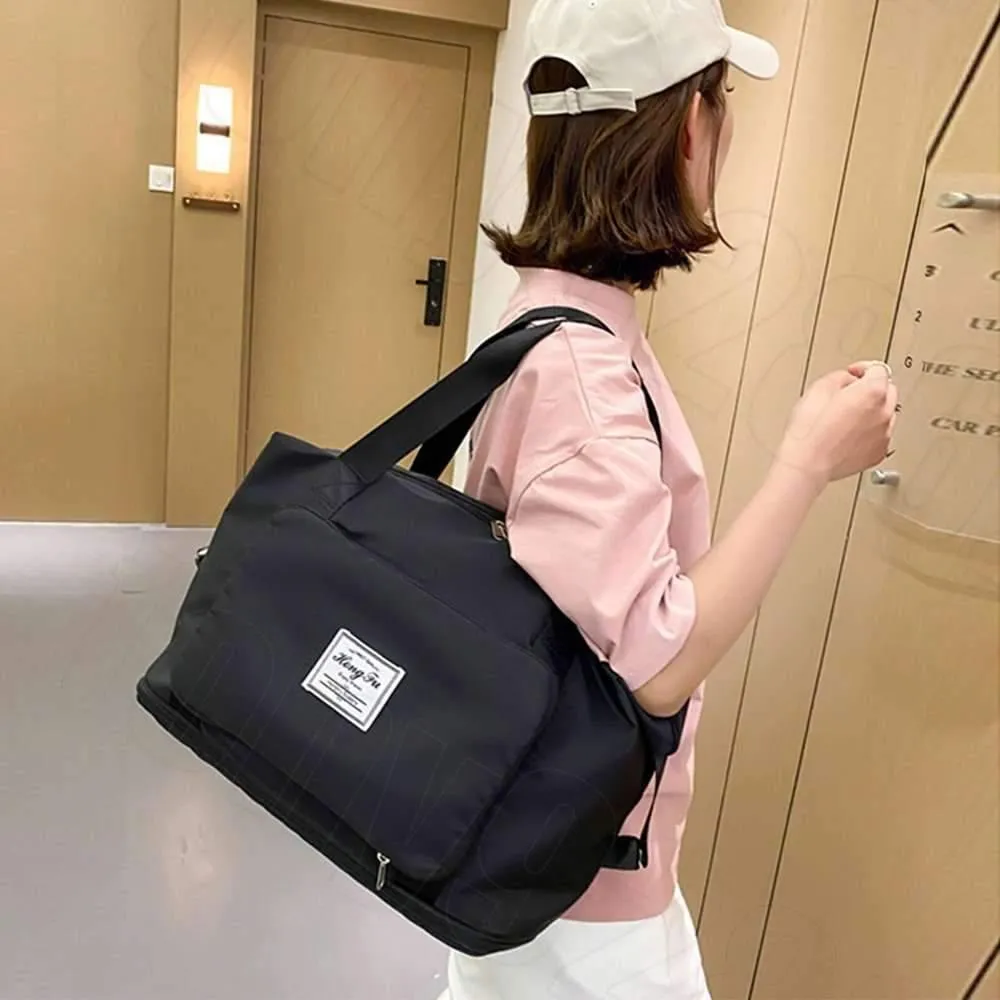 Large Capacity Travel Bag Foldable Luggage Tote Lightweight Storage Duffel Bag
