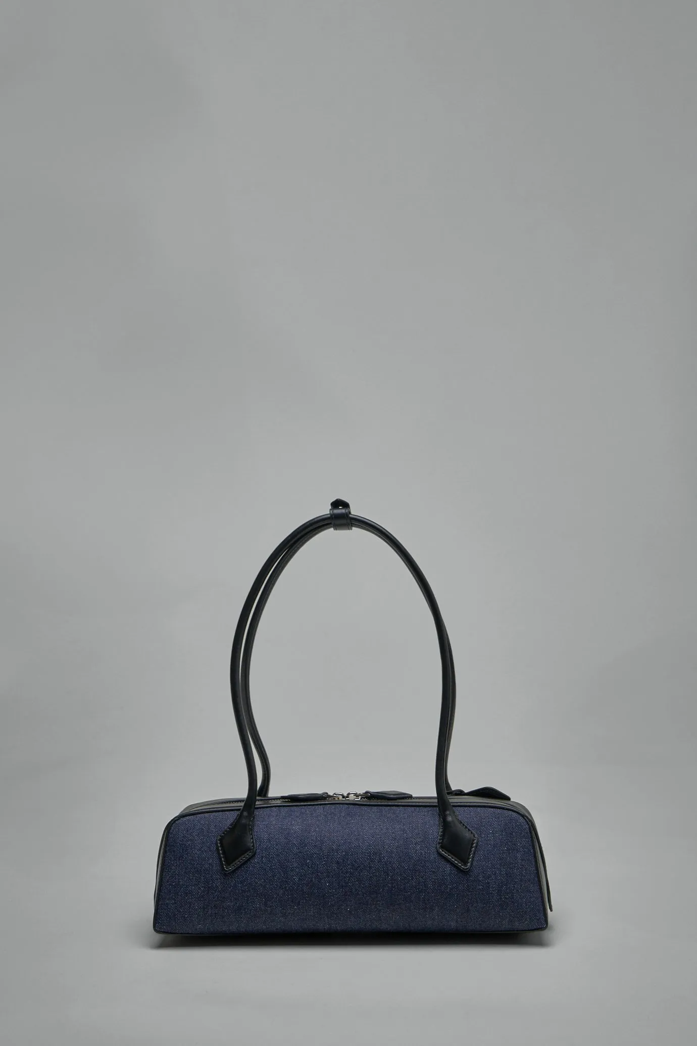 Le Teckel Medium Bag in Denim and Leather