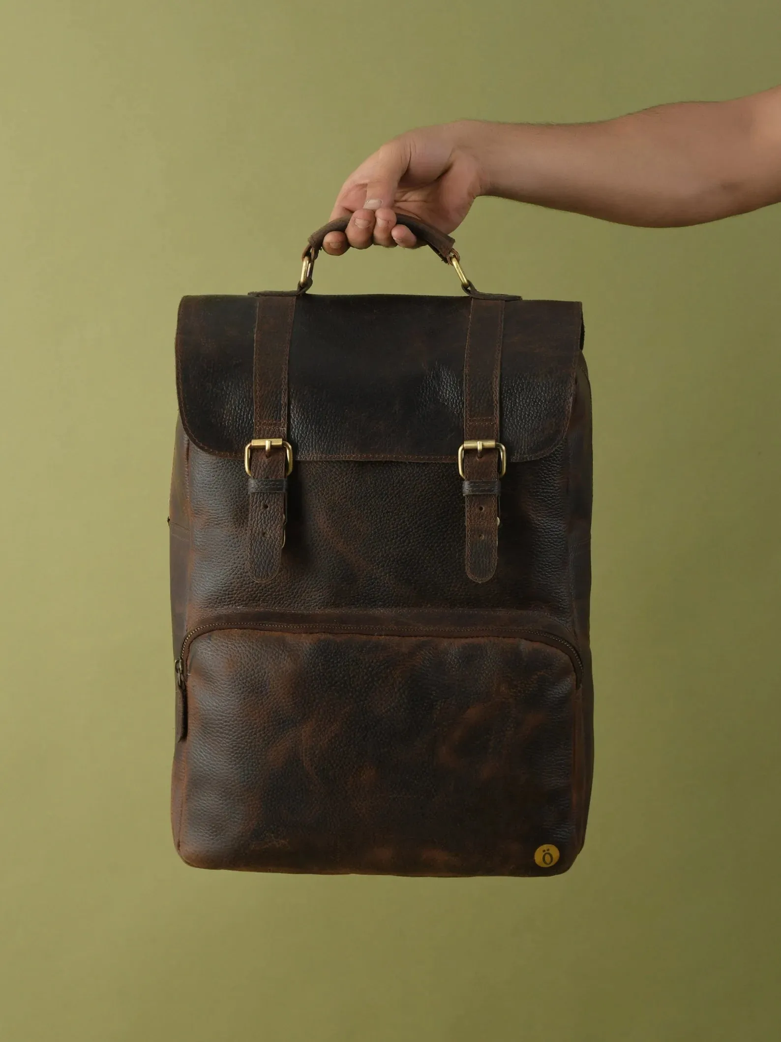 Leather Laptop Backpack Unique Gift