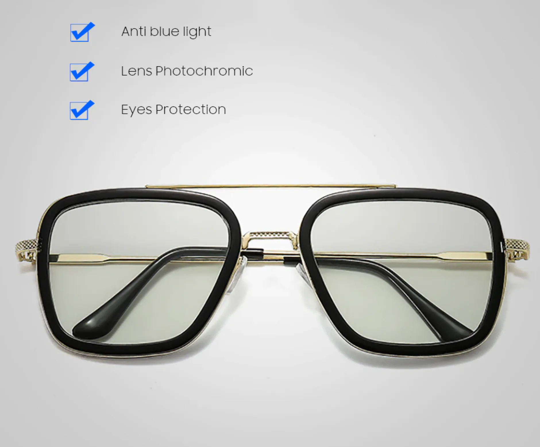 Lentes Blue Light Blocking para Computadora Fotocromáticos Protección Solar UV400