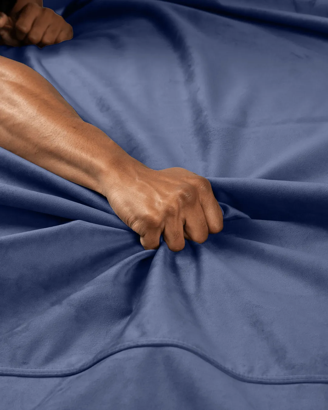 Liberator Fascinator Throw Travel Sized Velvety Sex Blanket - Blue