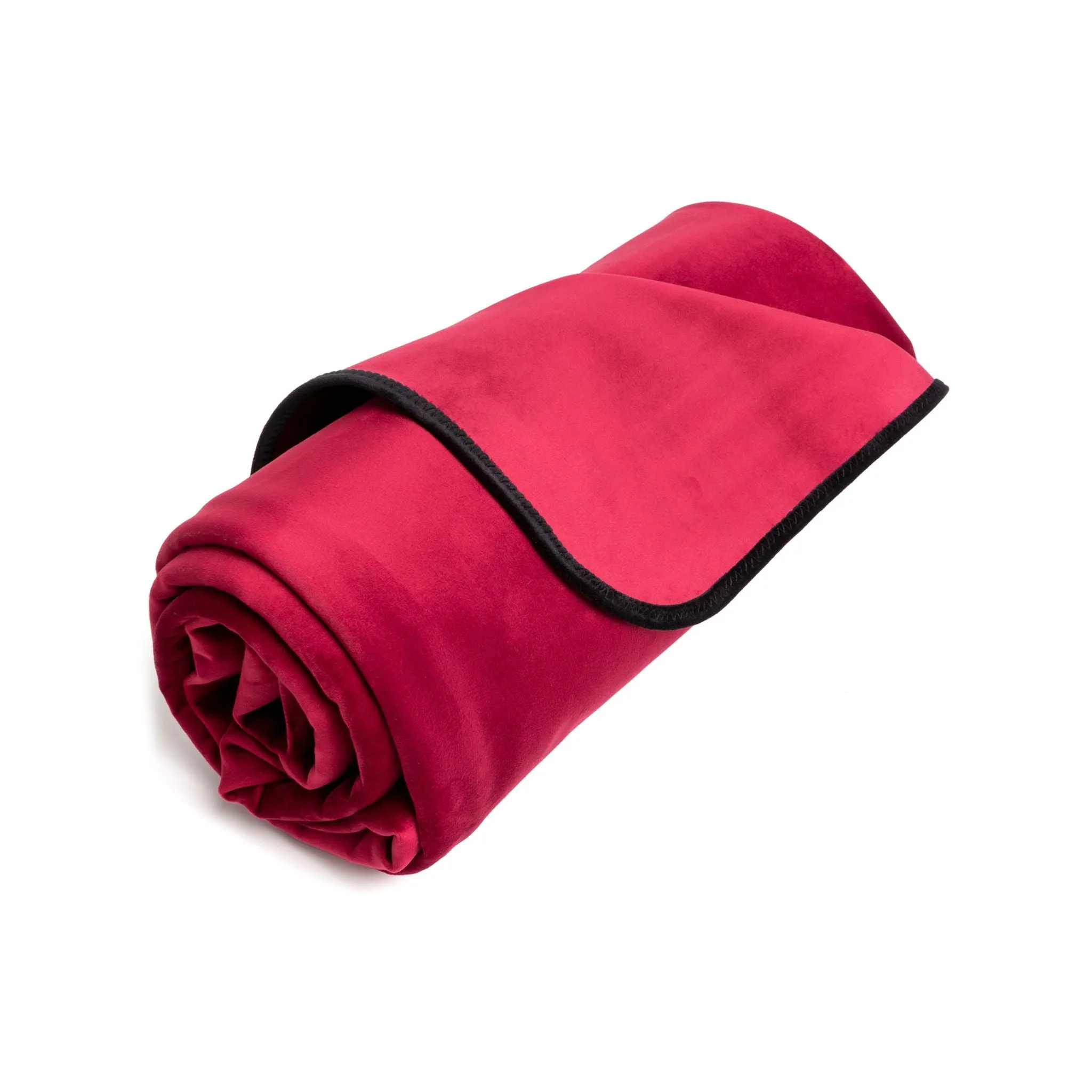 Liberator Fascinator Throw Travel Sized Velvety Sex Blanket - Red