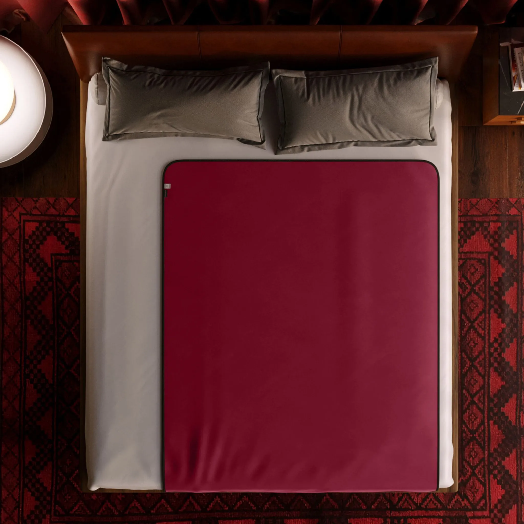 Liberator Fascinator Throw Travel Sized Velvety Sex Blanket - Red