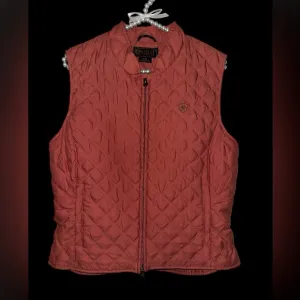 Like New Ariat Quilted Vest in Rust