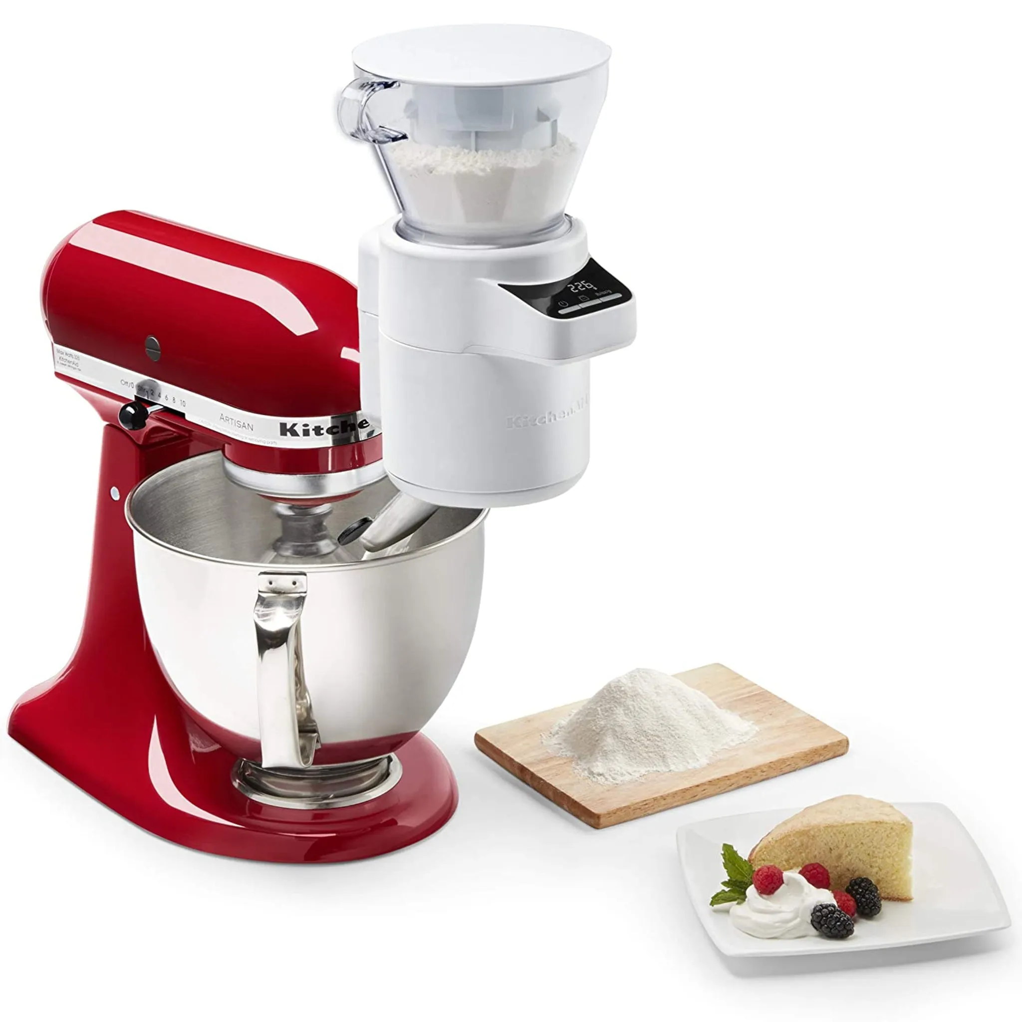 Like New/Unboxed- Kitchenaid KSMSFTA Sifter   Scale Attachment - 4 Cup (White)