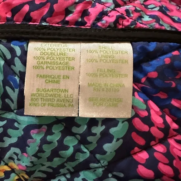 Lilly Pulitzer Destination Quilted Jacket Size XS‎ EUC