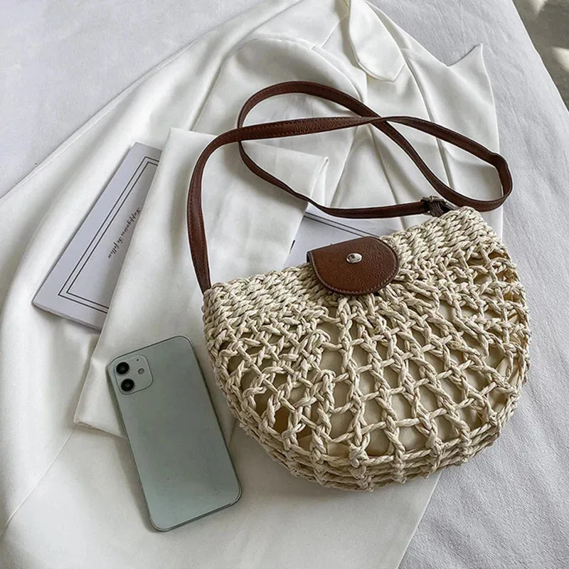 Lina – Chic Straw Women’s Handbag