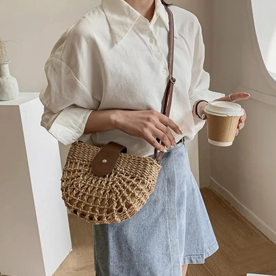 Lina – Chic Straw Women’s Handbag