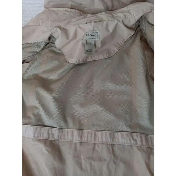 L.L.Bean Tan Lghtwt Jacket L Petite 14/16