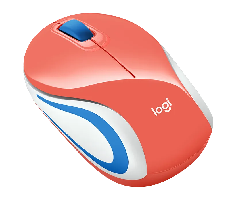Logitech M187 Mouse Inalambrico, Color Coral