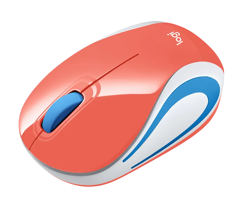 Logitech M187 Mouse Inalambrico, Color Coral