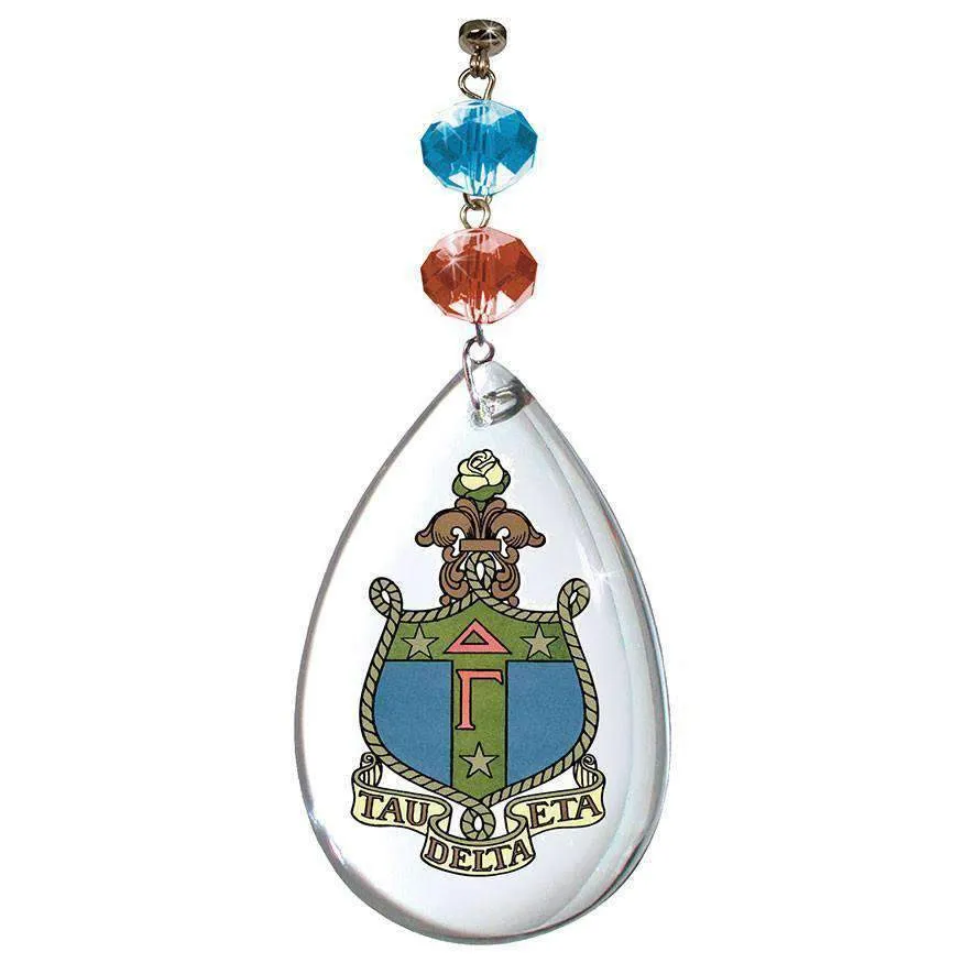 Logo Crystal - Crest- Delta Gamma   (Set of 3) MAGNETIC ORNAMENT