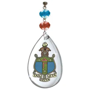 Logo Crystal - Crest- Delta Gamma   (Set of 3) MAGNETIC ORNAMENT