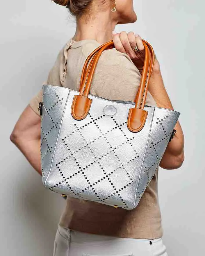 LOUENHIDE Baby Bermuda Bag - Silver