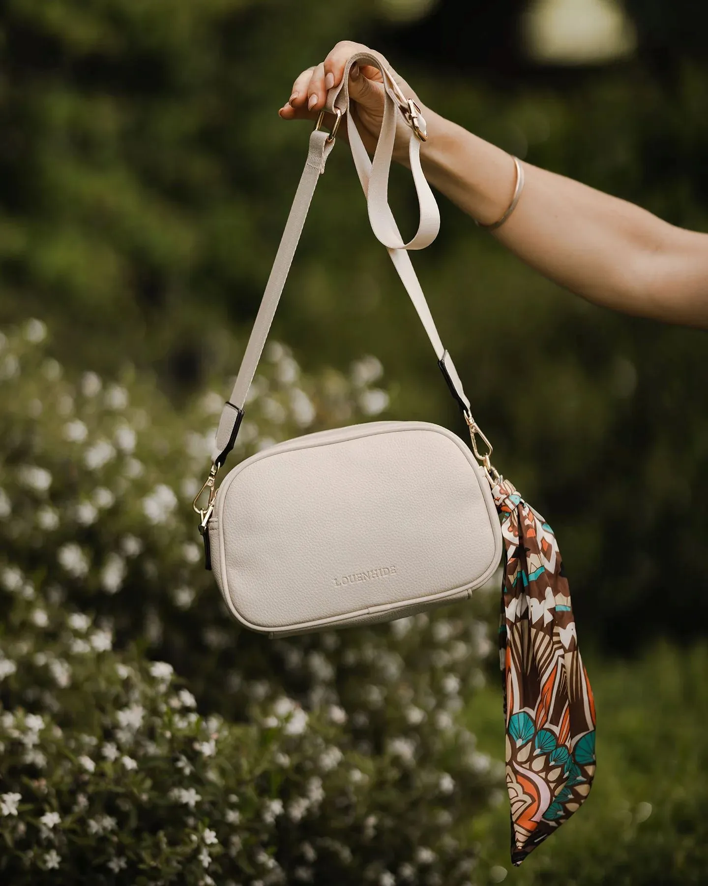 LOUENHIDE Kiki Bag Scarf - Coffee