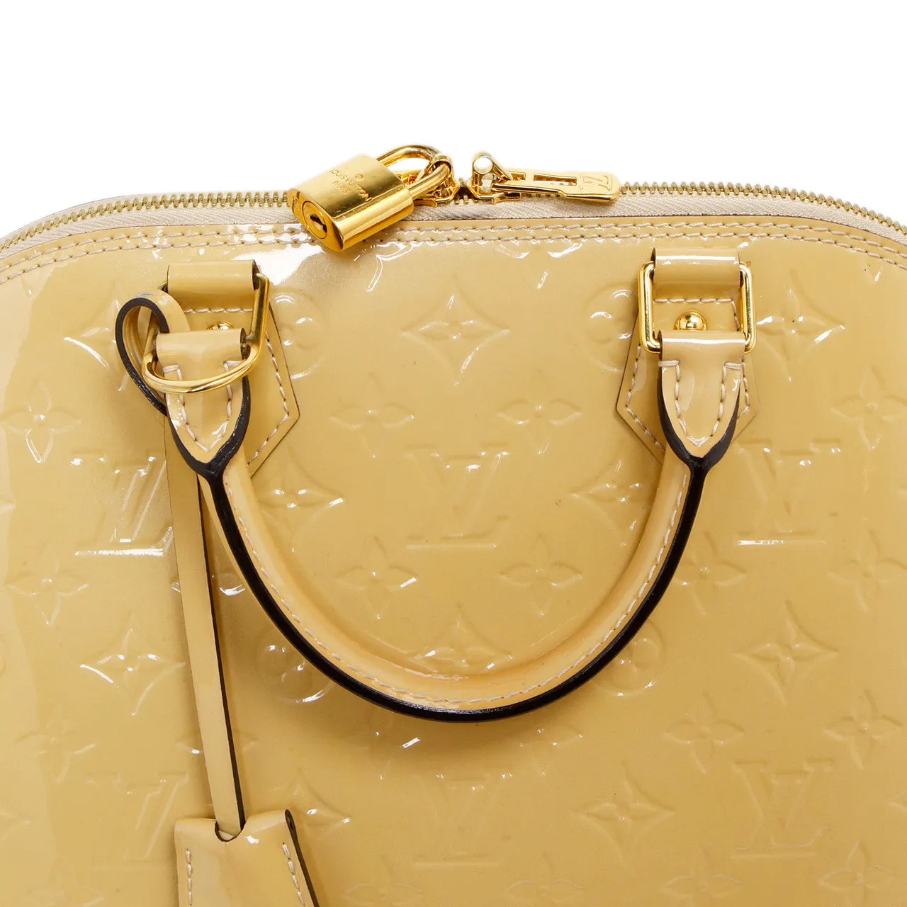 Louis Vuitton Citrine Vernis Alma PM