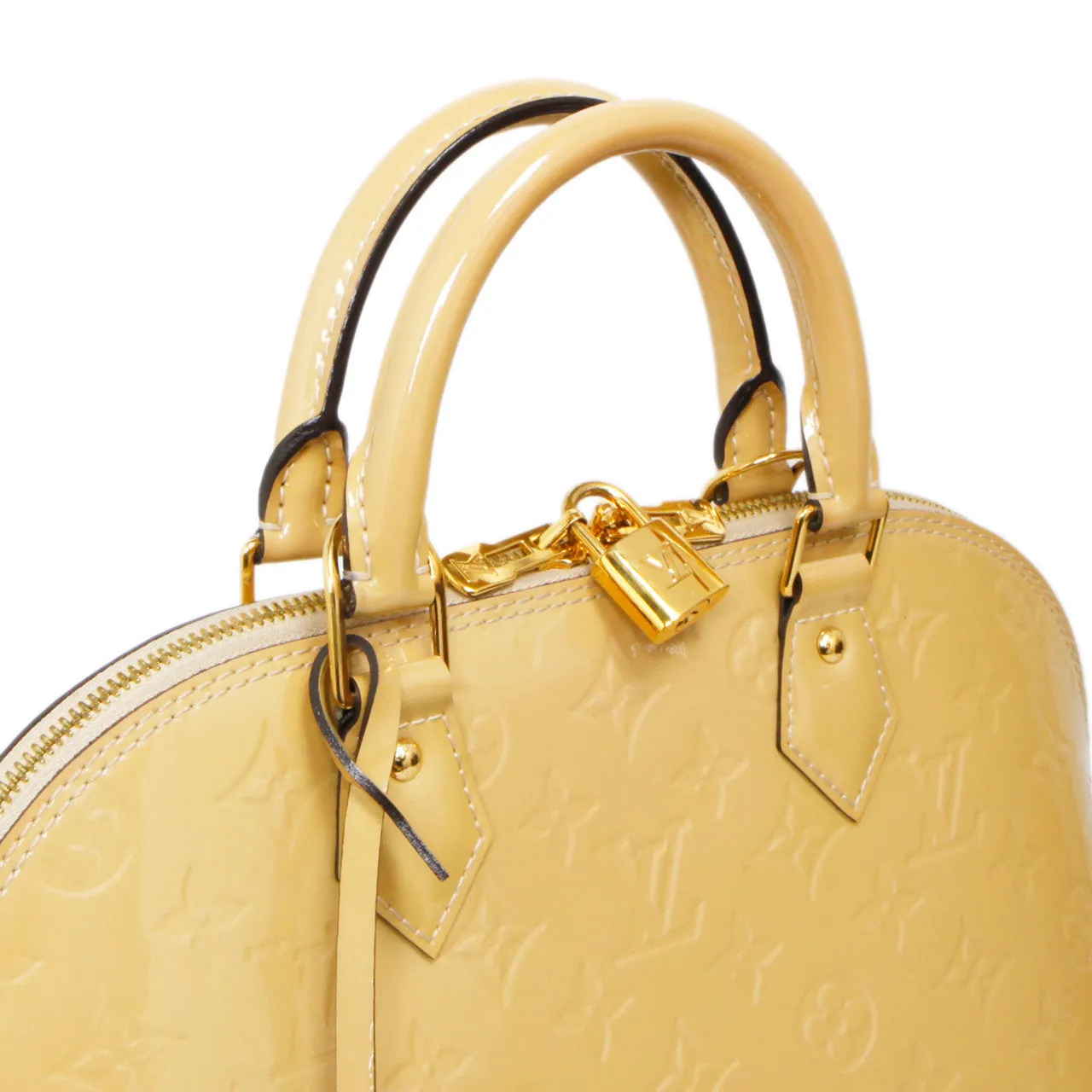 Louis Vuitton Citrine Vernis Alma PM