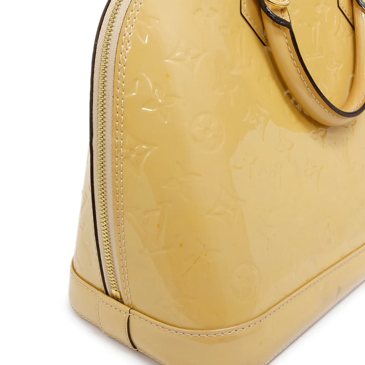 Louis Vuitton Citrine Vernis Alma PM