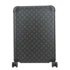 LOUIS VUITTON Horizon 55 Monogram Eclipse Canvas Rolling Suitcase Black