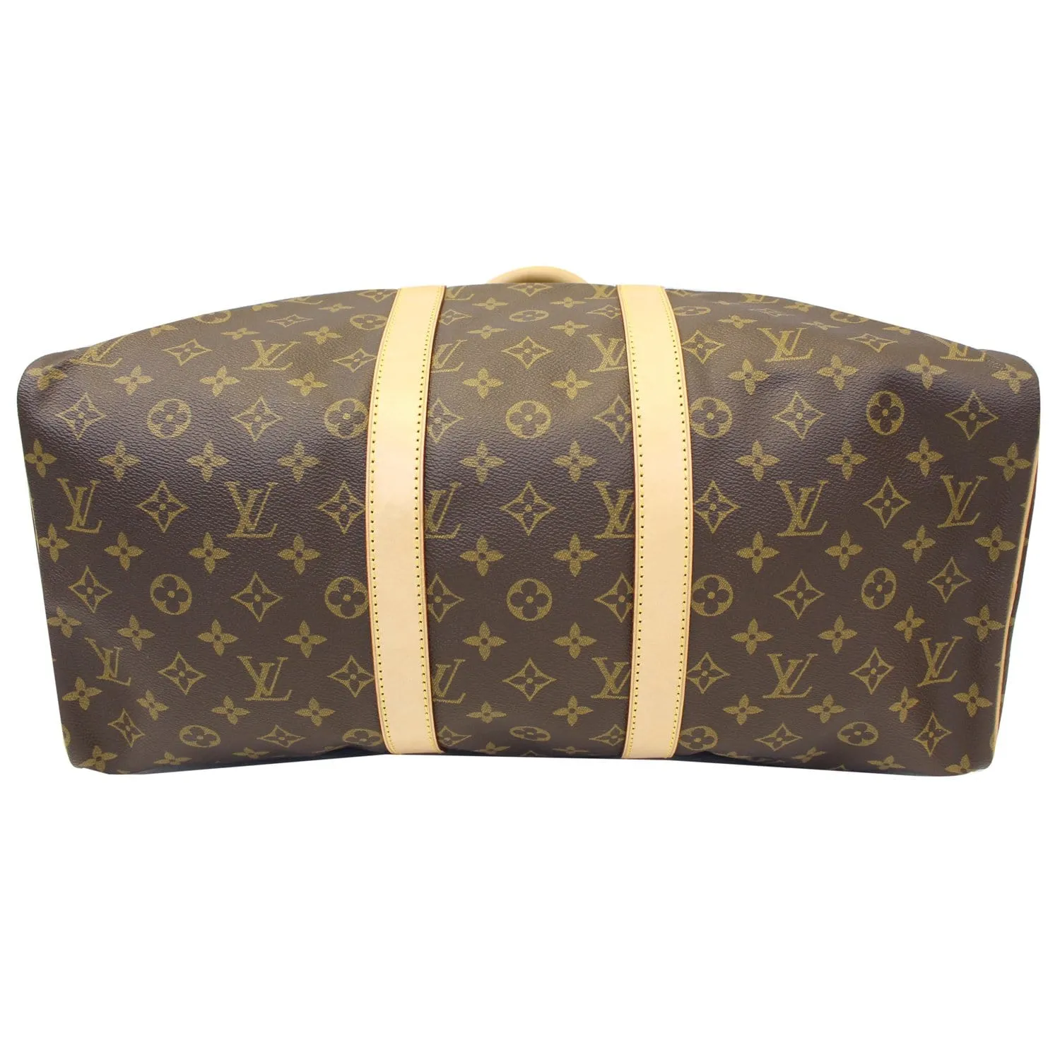 LOUIS VUITTON Keepall 45 Monogram Canvas Duffle Travel Bag Brown