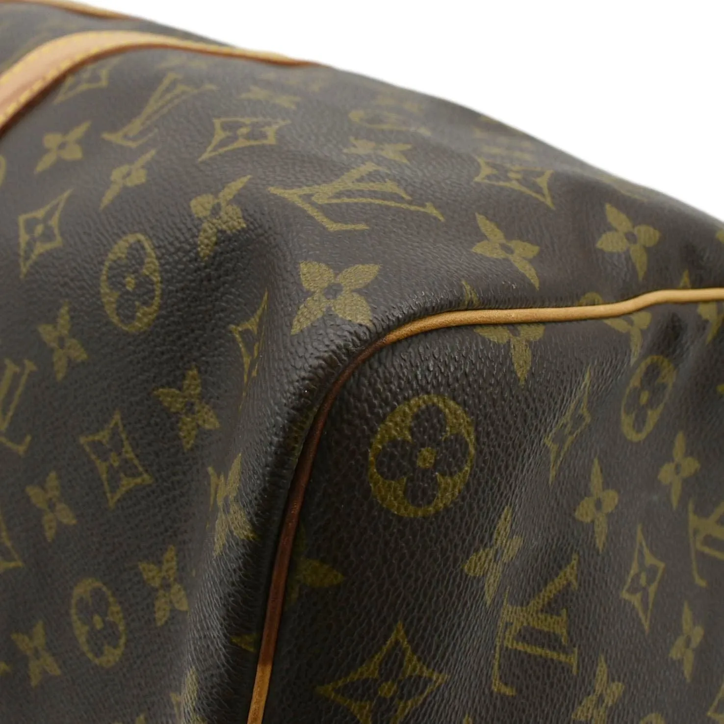 LOUIS VUITTON Keepall 45 Monogram Canvas Travel Bag Brown