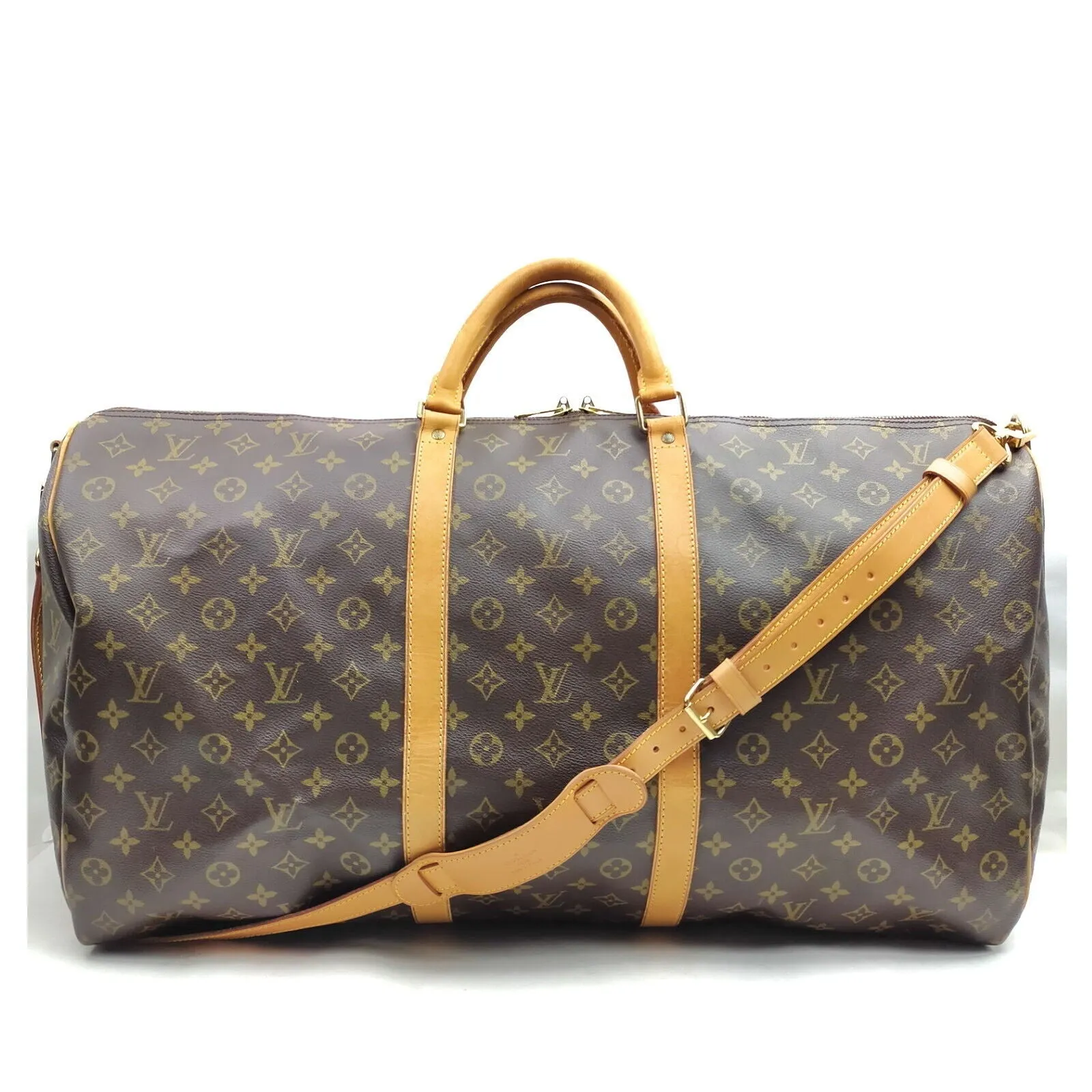 Louis Vuitton Keepall Bandouliere 60 Monogram Travel Bag #MN699