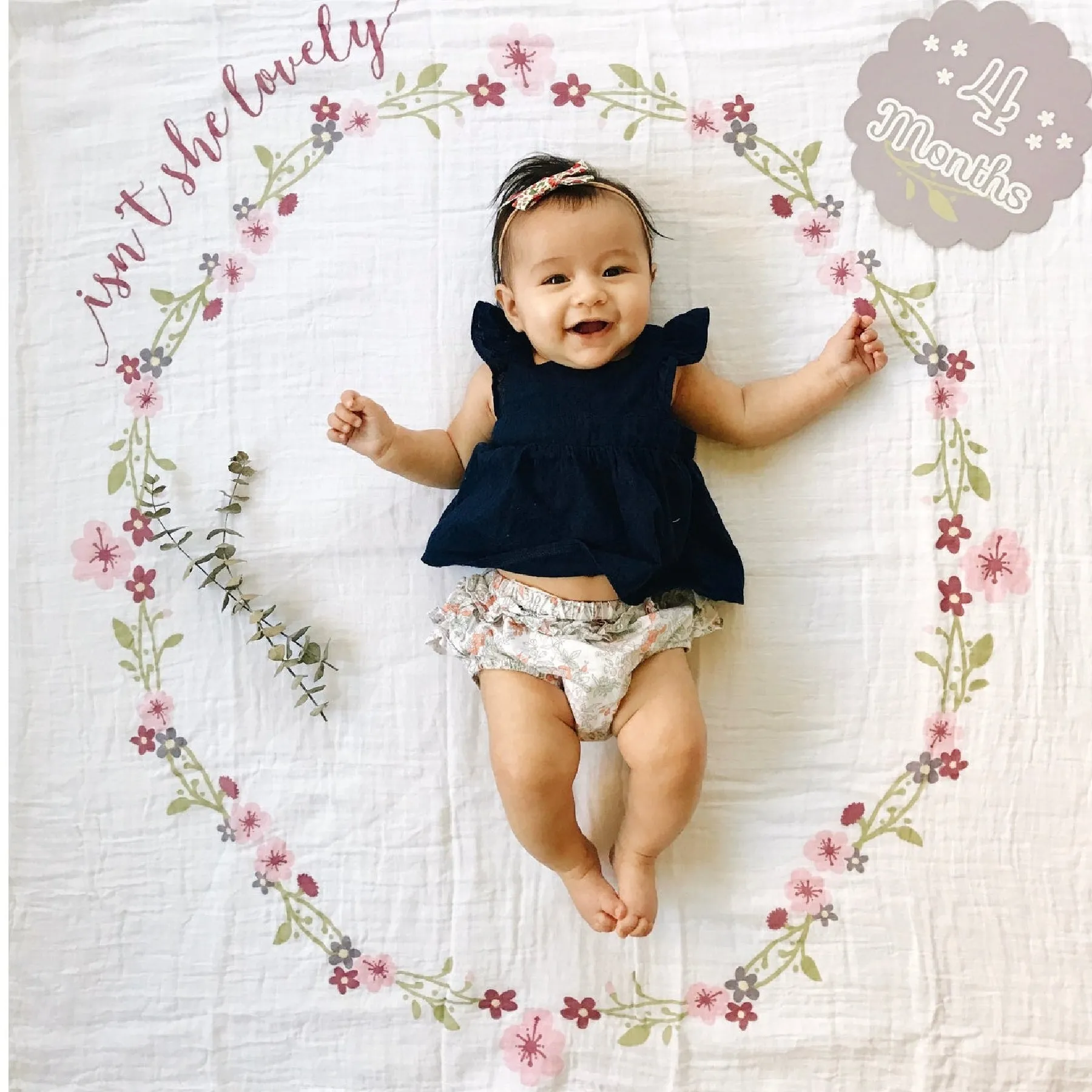 Lulujo Milestone Blanket - Isn't She Lovely