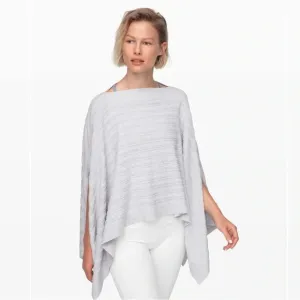 Lululemon Forward Flow Poncho Heathered Core Ultra Light Grey size OS casual