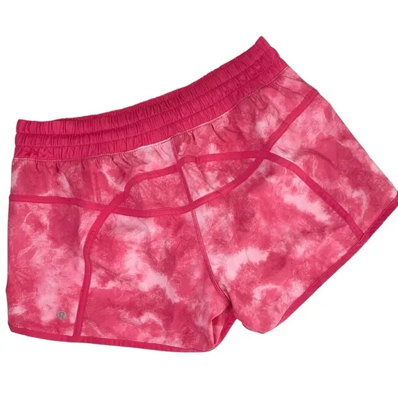 lululemon Tracker Short IV Tidal Trip Boom Neon Pink Sz 10