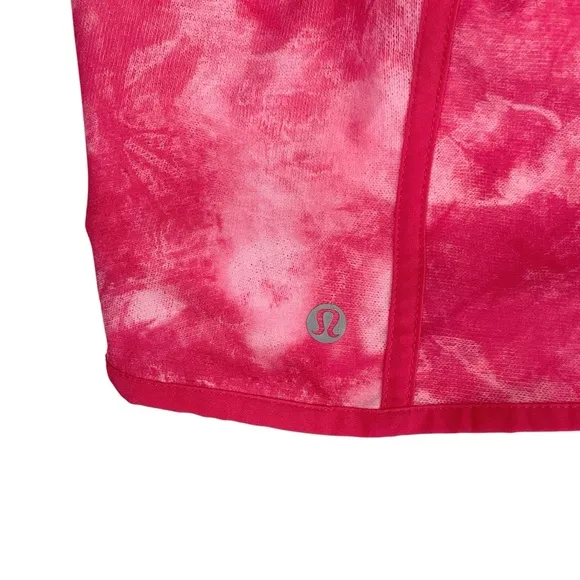 lululemon Tracker Short IV Tidal Trip Boom Neon Pink Sz 10