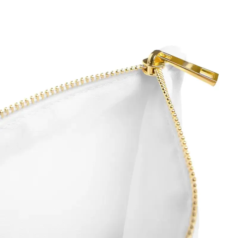 Luxe Gold Geometric Cosmetic Bag Must