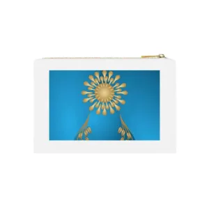 Luxe Gold Geometric Cosmetic Bag Must