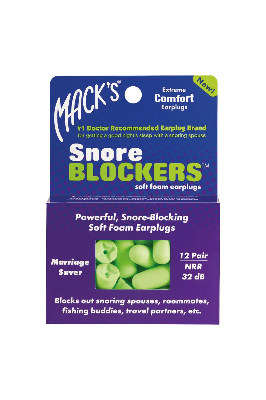 MACKS Snore Blockers 32dB 12 Pairs