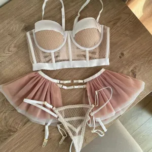 Mad Barbie 3 Piece Intimate Set - Nude