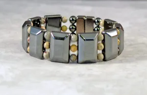 Magnetic Bracelet with Crazy Horse Stones