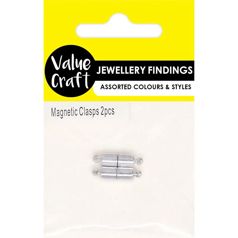 MAGNETIC CLASPS SILVER 19MMX5MM 2PC