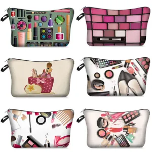 Makeup bag - Cosmetic pouch - Travel makeup bag - Small cosmetic bag