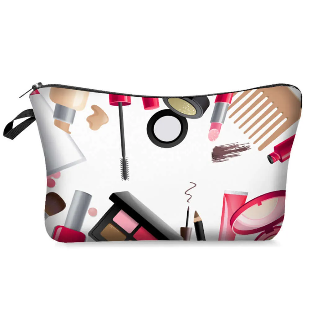 Makeup bag - Cosmetic pouch - Travel makeup bag - Small cosmetic bag