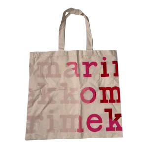 Marimekko logo bag, vanilla & pink | onesize
