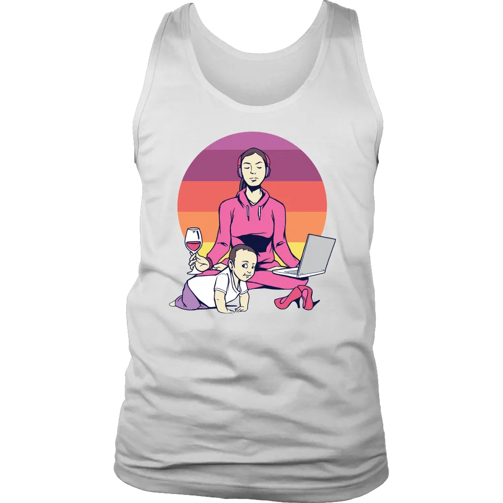 Meditation T-shirt, Funny Meditation T-shirt, Yoga T-shirt, Mom Meditation T-shirt,