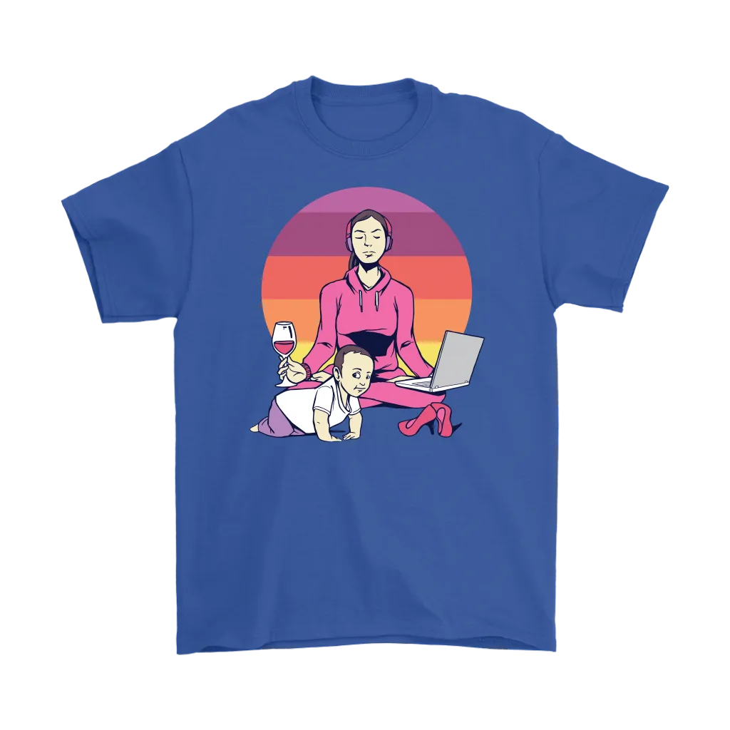 Meditation T-shirt, Funny Meditation T-shirt, Yoga T-shirt, Mom Meditation T-shirt,