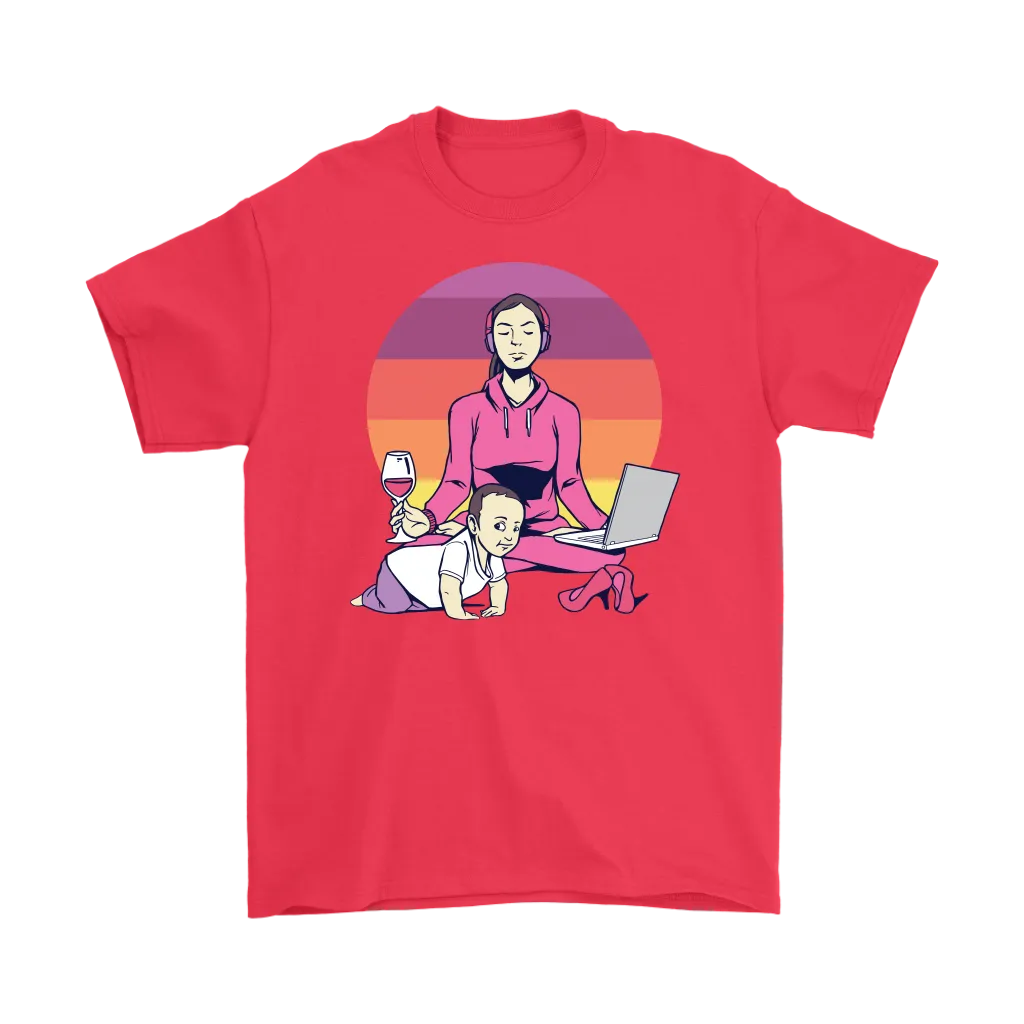 Meditation T-shirt, Funny Meditation T-shirt, Yoga T-shirt, Mom Meditation T-shirt,