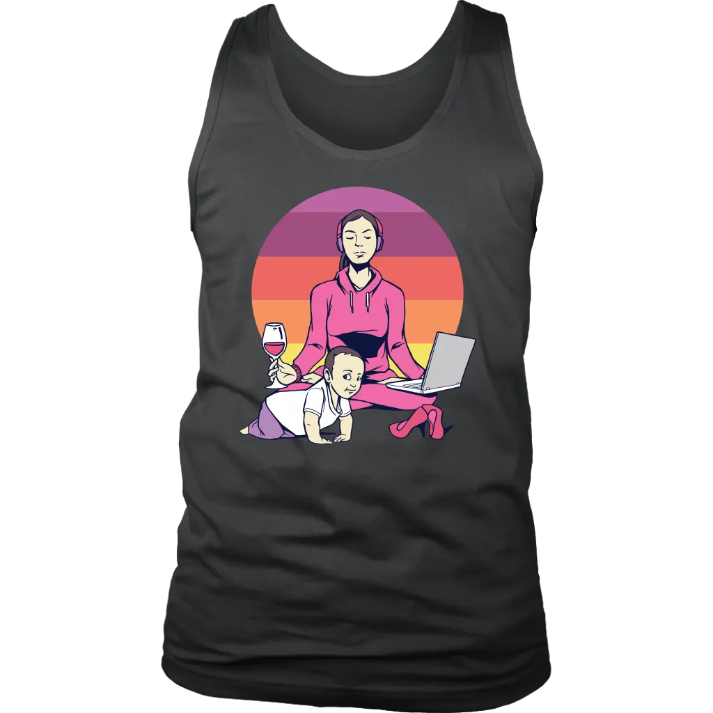 Meditation T-shirt, Funny Meditation T-shirt, Yoga T-shirt, Mom Meditation T-shirt,
