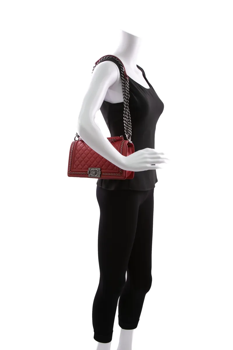 Medium Boy Bag with Top Handle