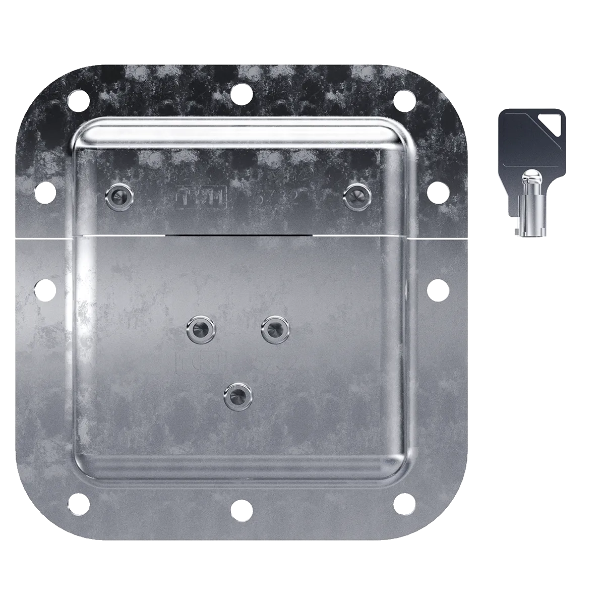 Medium Recessed Key lockable Twist Catch