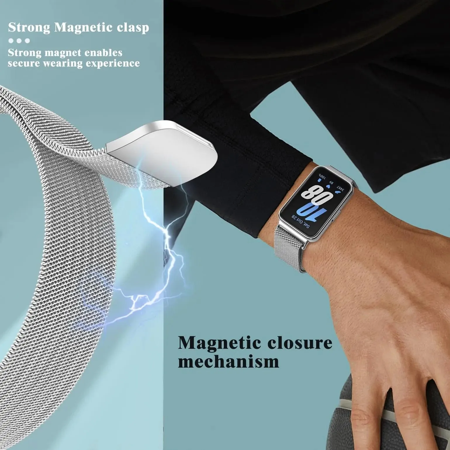 Milanese Loop Watch Band for Samsung Fit 3