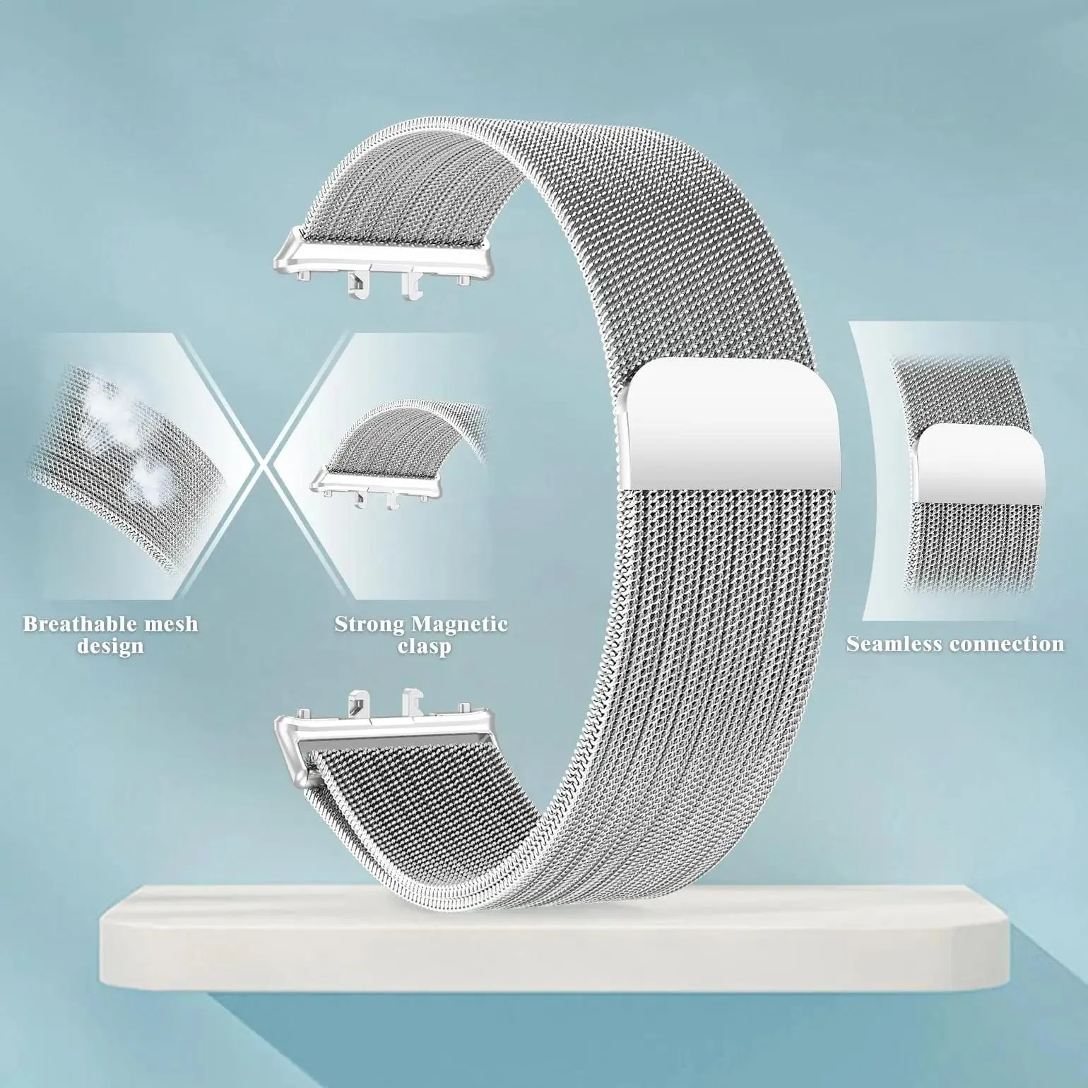 Milanese Loop Watch Band for Samsung Fit 3
