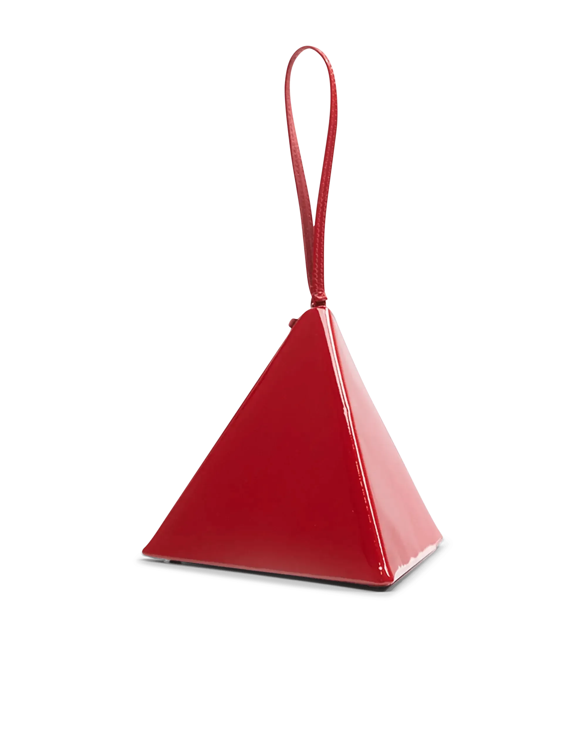 Mini Patent Pyramid Bag